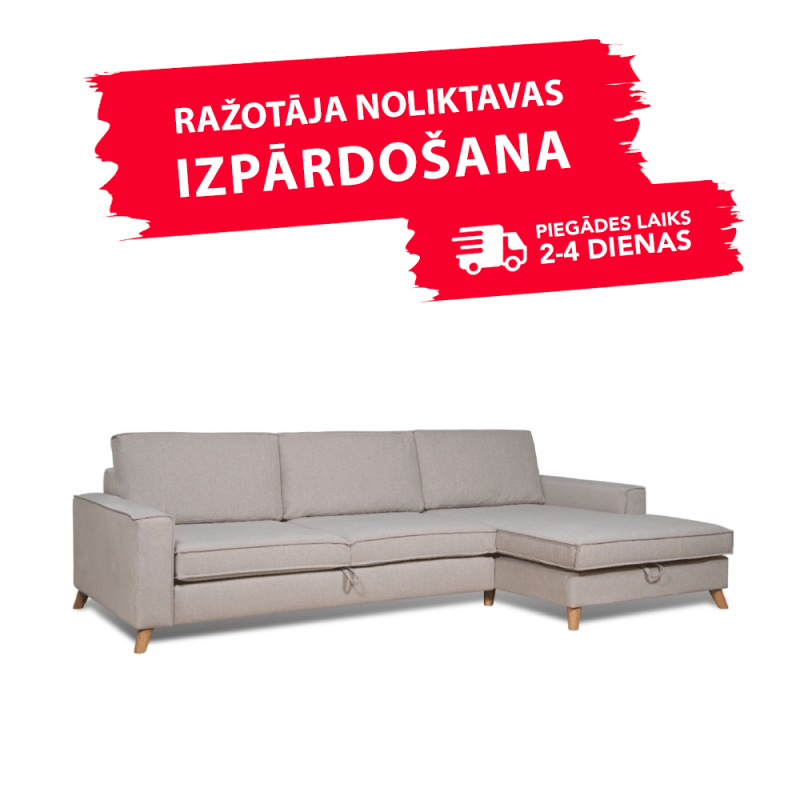 Sofa COPENHAGEN SLEEPING (Right corner, extendable) (Beige)